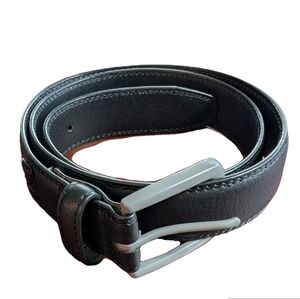 Fila Mens Black Bonded Leather Belt, Size 36